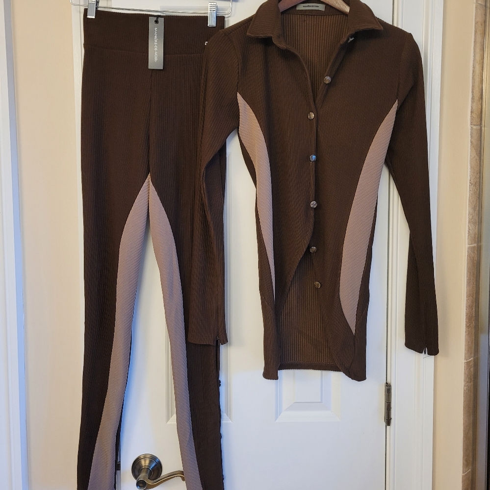 Maniere De Voir Top & Pants Set New